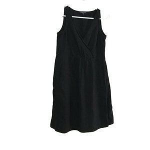 😍Eileen Fisher Black Sleeveless Crossfront Dress PS